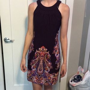 Purple fitted dress